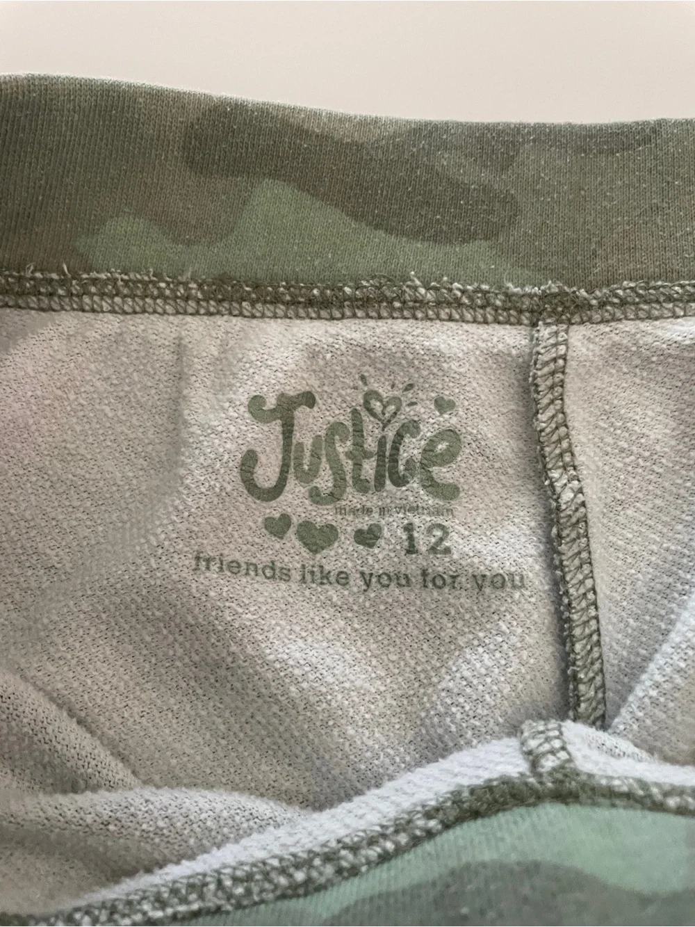 Justice Girls Camo Shorts (Bundle of 2) Size 12